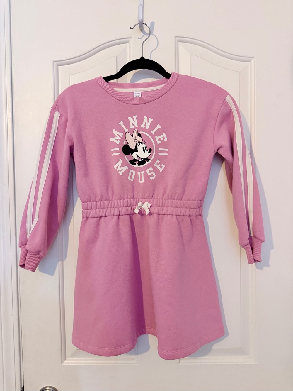 Joe Fresh Pink Minnie Mouse Sweater Dress Size Medium 7/8